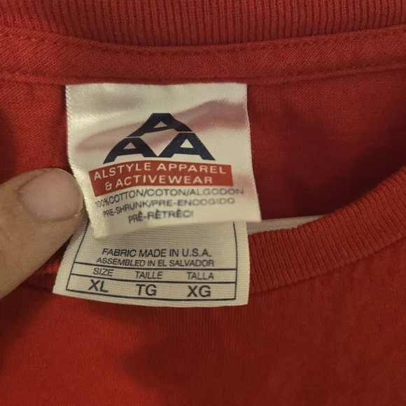 VINTAGE Beatles T Shirt Mens Size XL Red American Tour Crew Neck Reprint 2002 - Picture 4 of 7